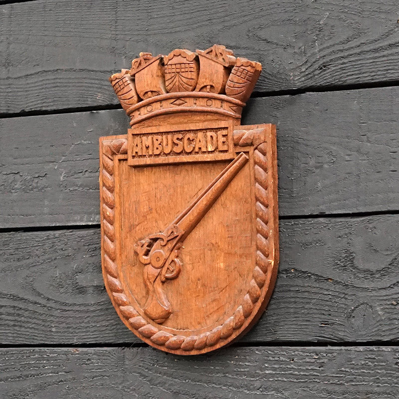 HMS Ambuscade Wardroom Badge - 1926 Trinity Marine