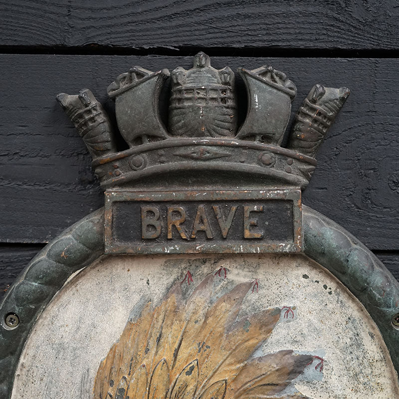 HMS Brave Screen Badge - 1943 Trinity Marine