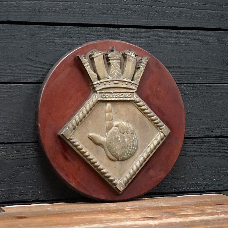 HMS Colossus Screen Badge - 1943 Trinity Marine