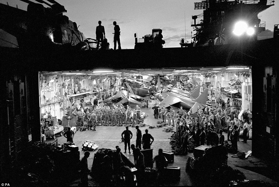 HMS Hermes (R12) Hangar Deck Light - Grey Trinity Marine