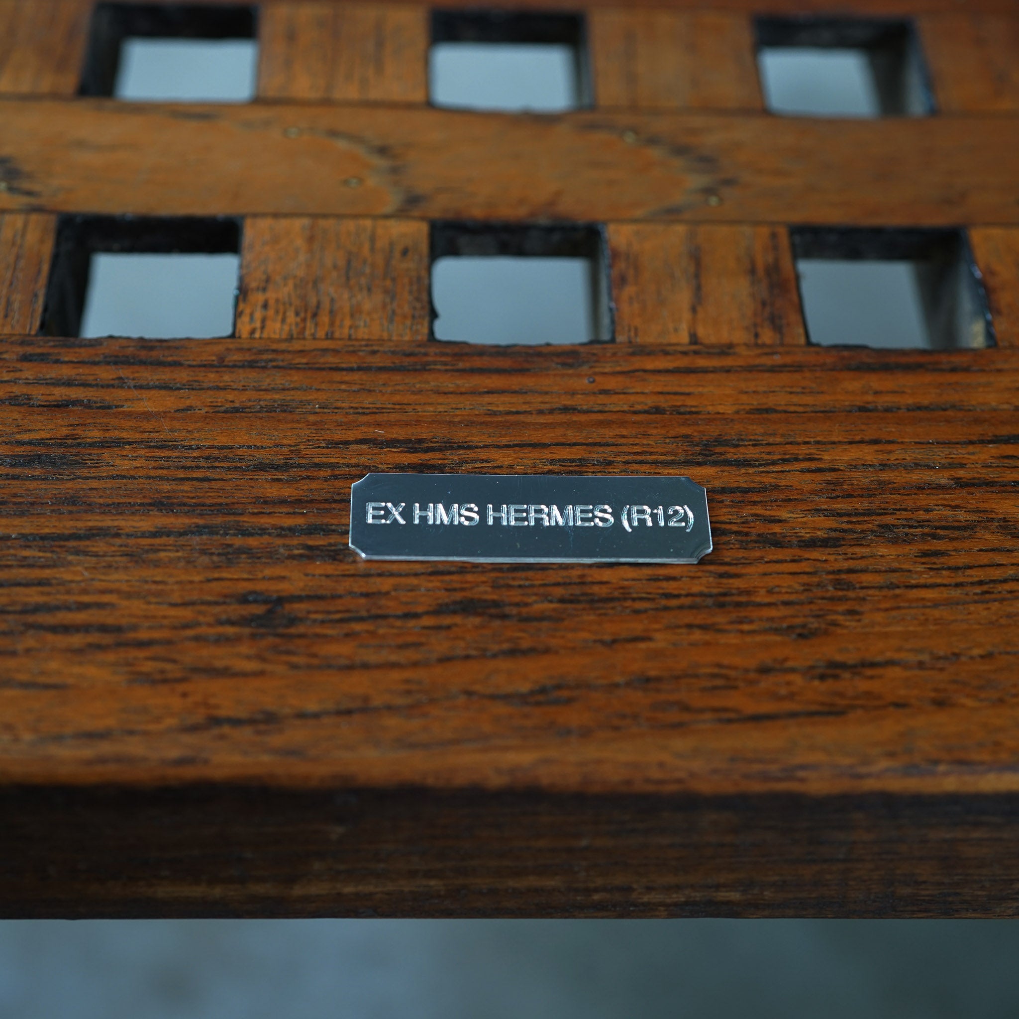 HMS Hermes Grating Coffee Table Trinity Marine