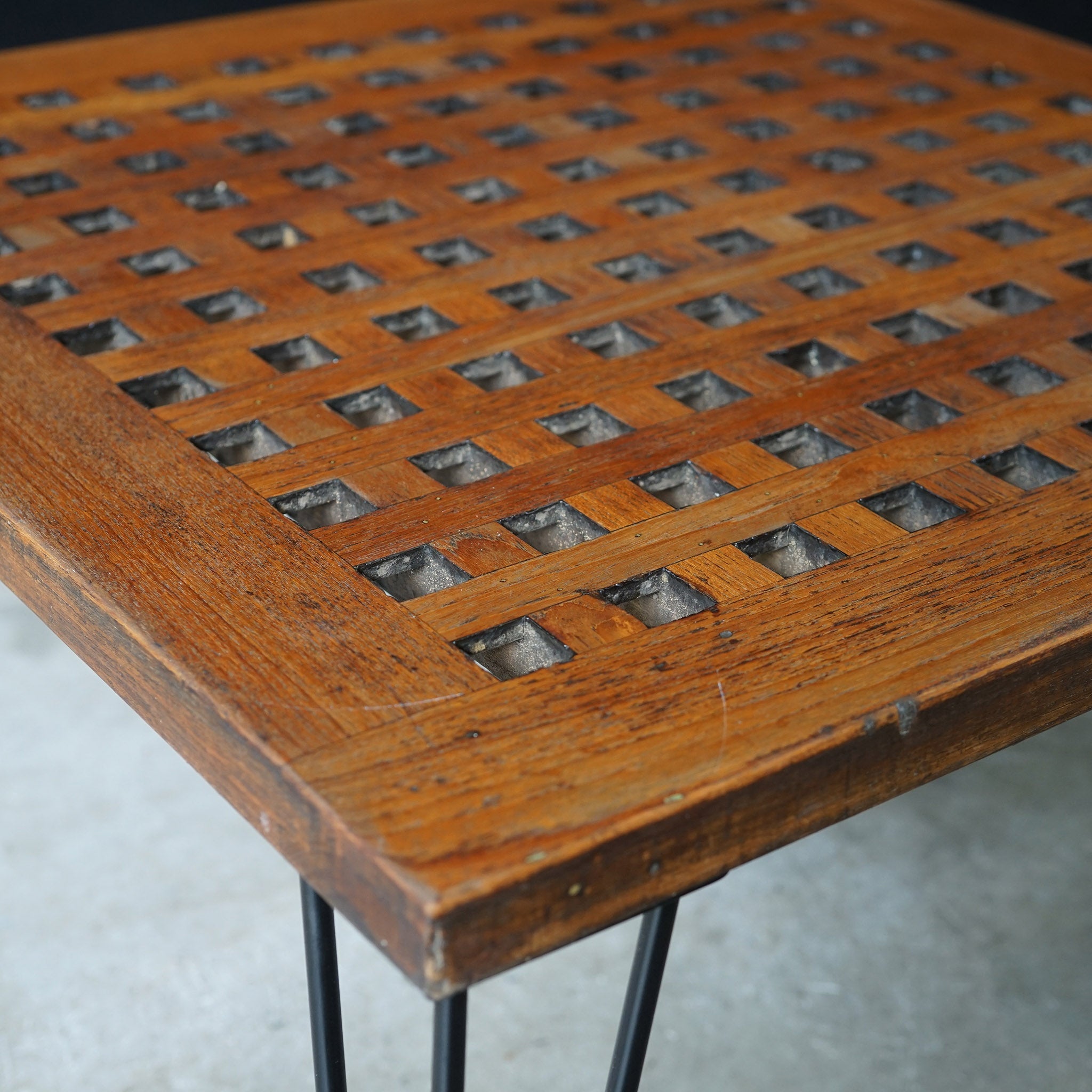 HMS Hermes Grating Coffee Table Trinity Marine