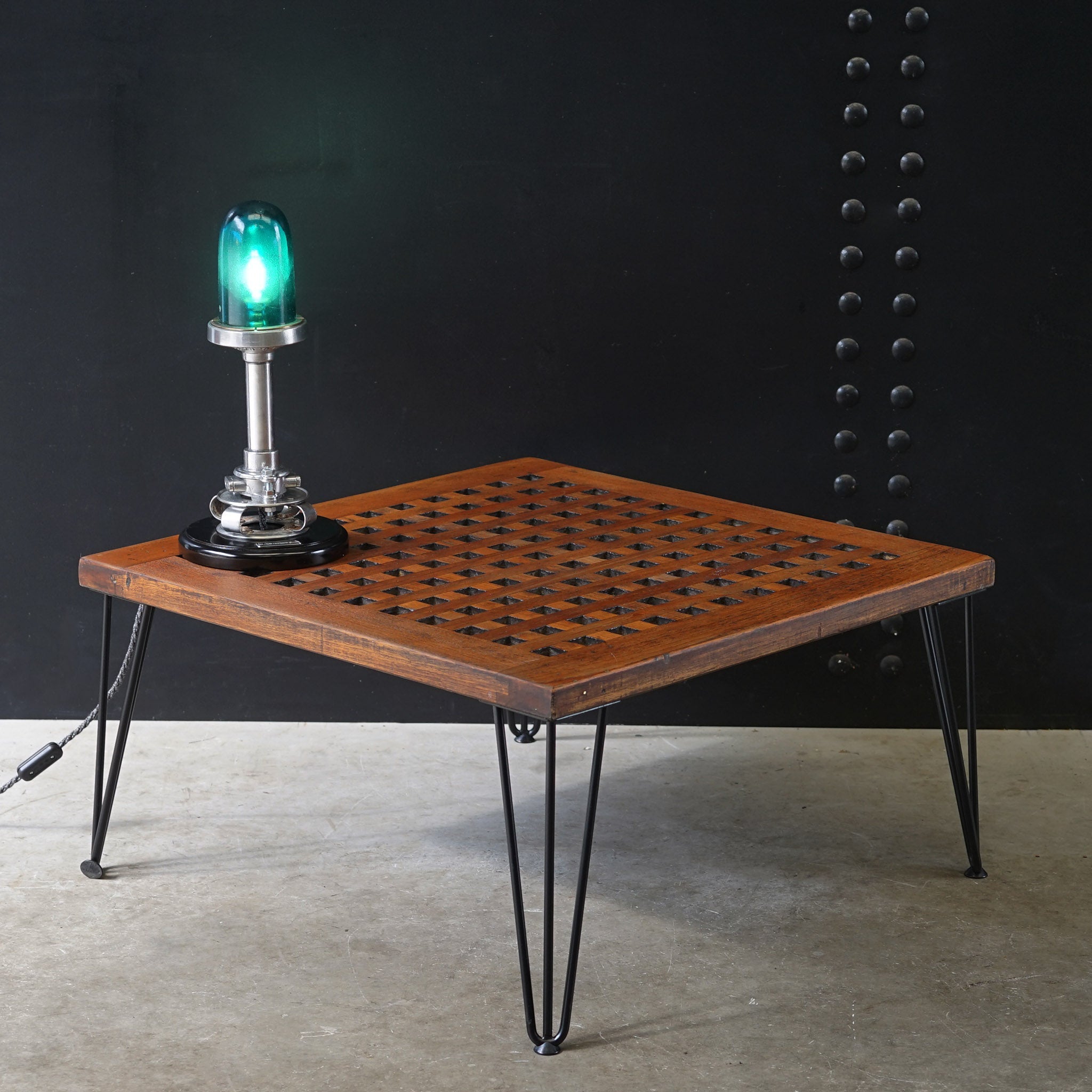 HMS Hermes Grating Coffee Table Trinity Marine