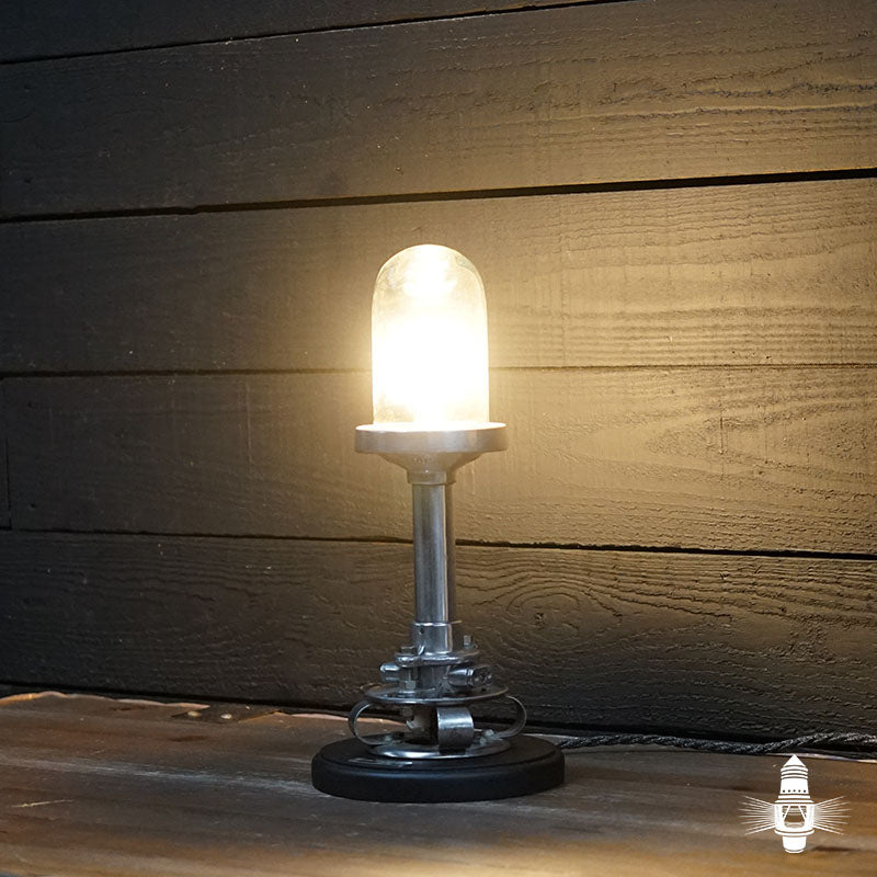 HMS Hermes (R12) Table Lamp - Medium Clear Glass Trinity Marine