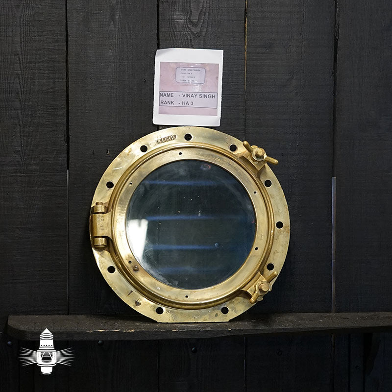 HMS Hermes (R12) - Brass Opening Portholes no's 9 -17 Trinity Marine