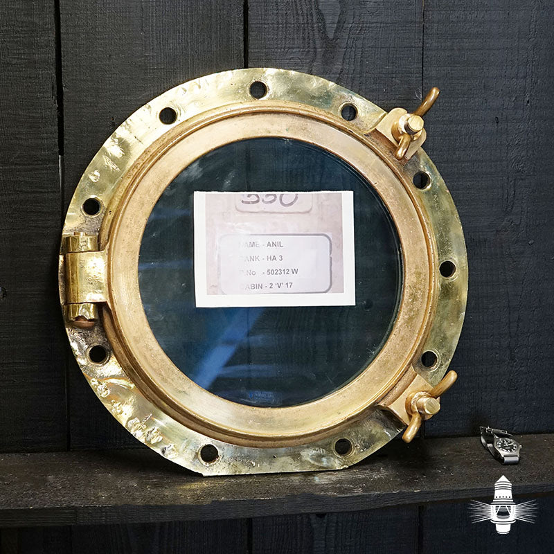HMS Hermes (R12) - Brass Opening Portholes no's 9 -17 Trinity Marine