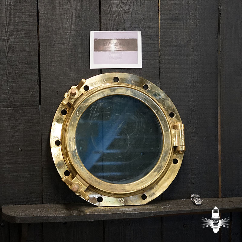 HMS Hermes (R12) - Brass Opening Portholes no's 9 -17 Trinity Marine