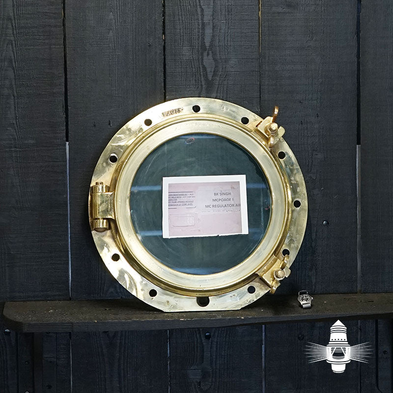 HMS Hermes (R12) - Brass Opening Portholes no's 9 -17 Trinity Marine