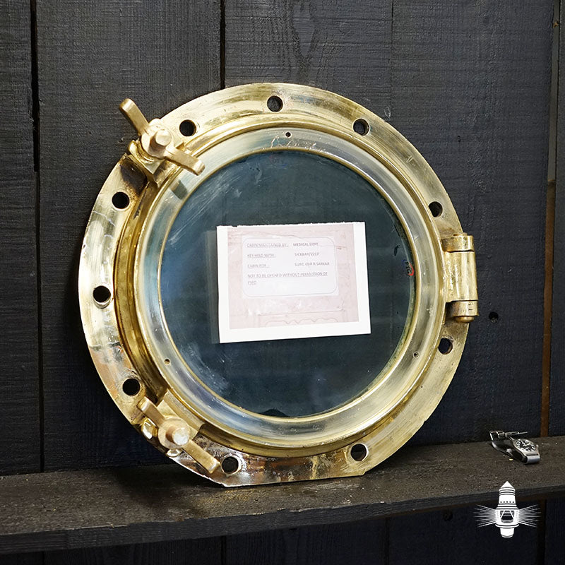 HMS Hermes (R12) - Brass Opening Portholes no's 9 -17 Trinity Marine