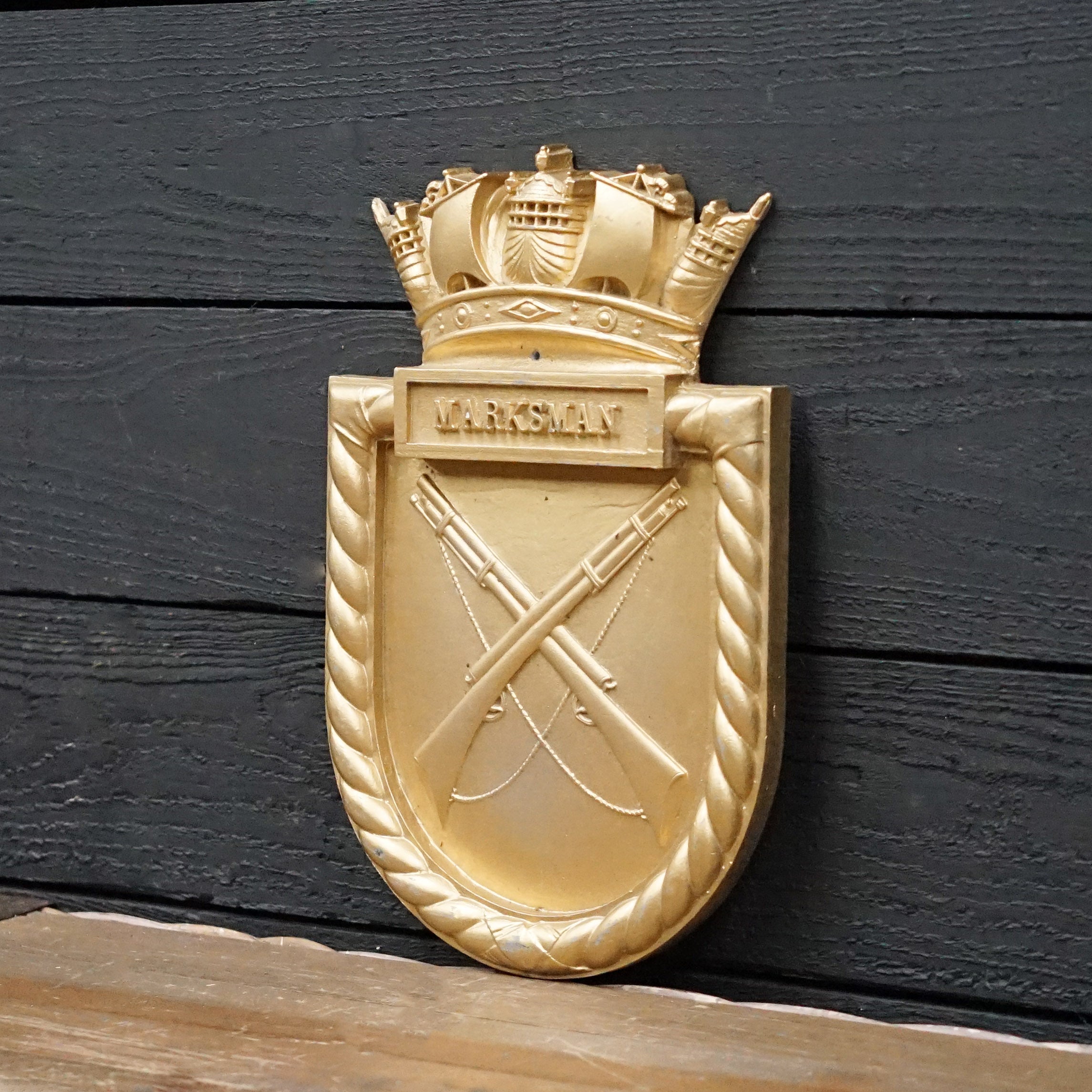 HMS Marksman Screen Badge - 1941 Trinity Marine