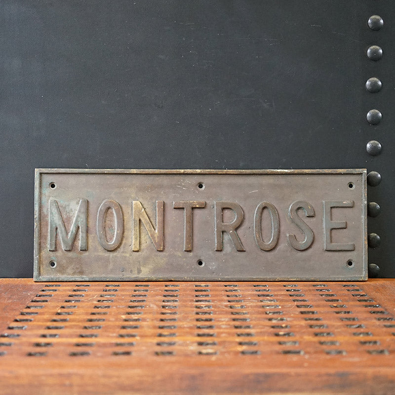 HMS Montrose Ships Tread Plate – 1919 Trinity Marine