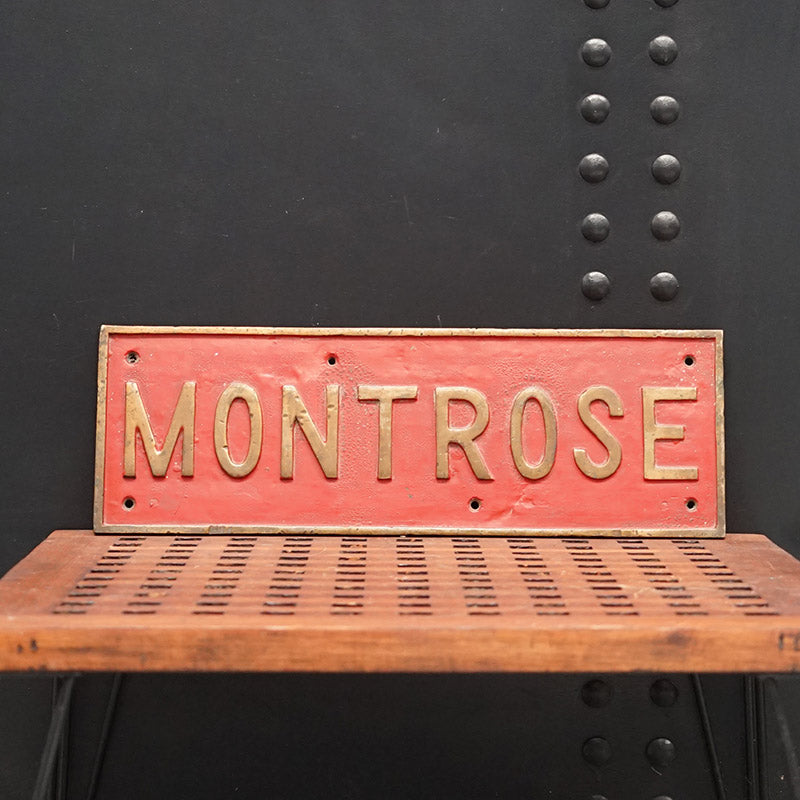 HMS Montrose Ships Tread Plate – 1919 Trinity Marine