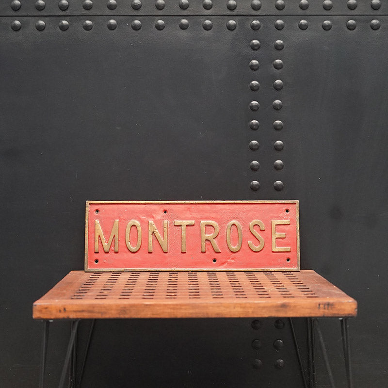 HMS Montrose Ships Tread Plate – 1919 Trinity Marine