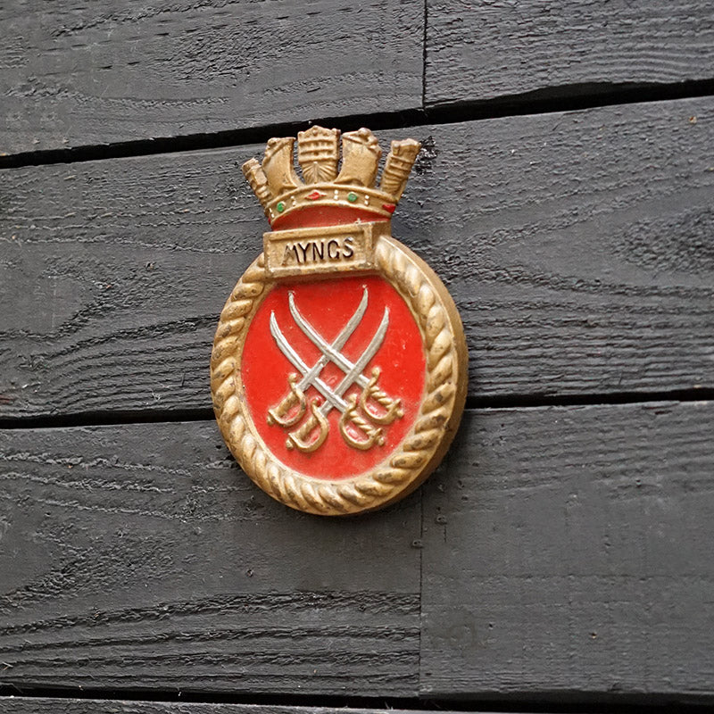 HMS Myngs Boat Badge - 1943 Trinity Marine