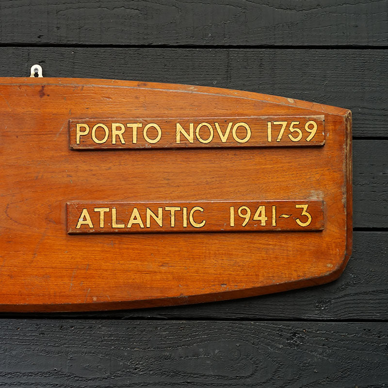 1952 HMS Salisbury Battle Honours Board Trinity Marine