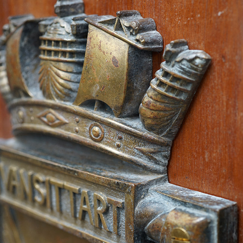 HMS Vansittart Mounted Screen Badge - 1919 Trinity Marine
