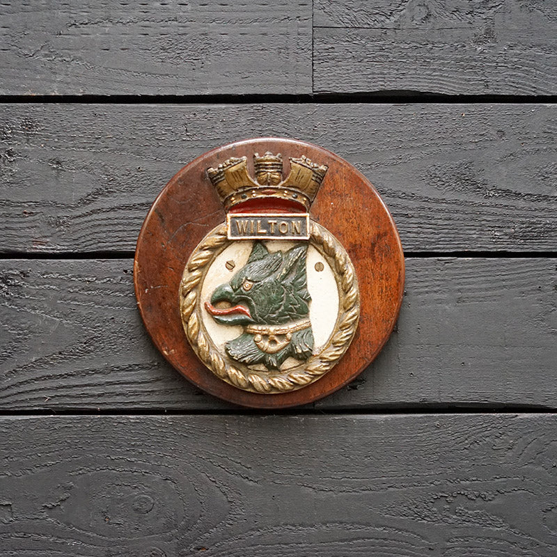 HMS Wilton Boat Badge - 1941 Trinity Marine