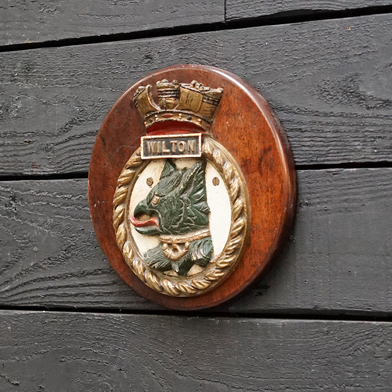 HMS Wilton Boat Badge - 1941 Trinity Marine