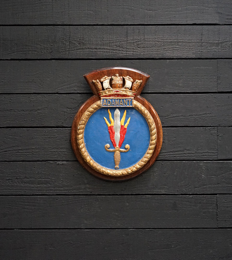 HMS Adamant (A164) Screen Badge Trinity Marine