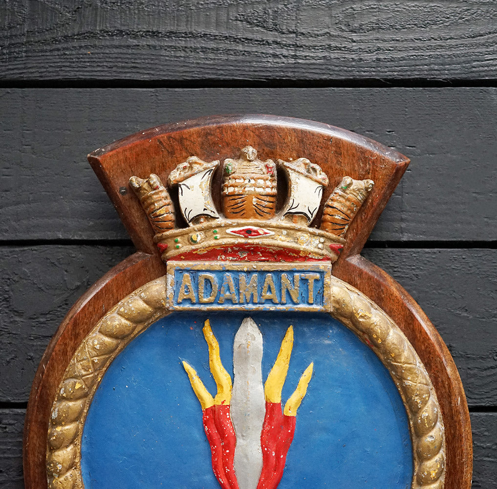 HMS Adamant (A164) Screen Badge Trinity Marine