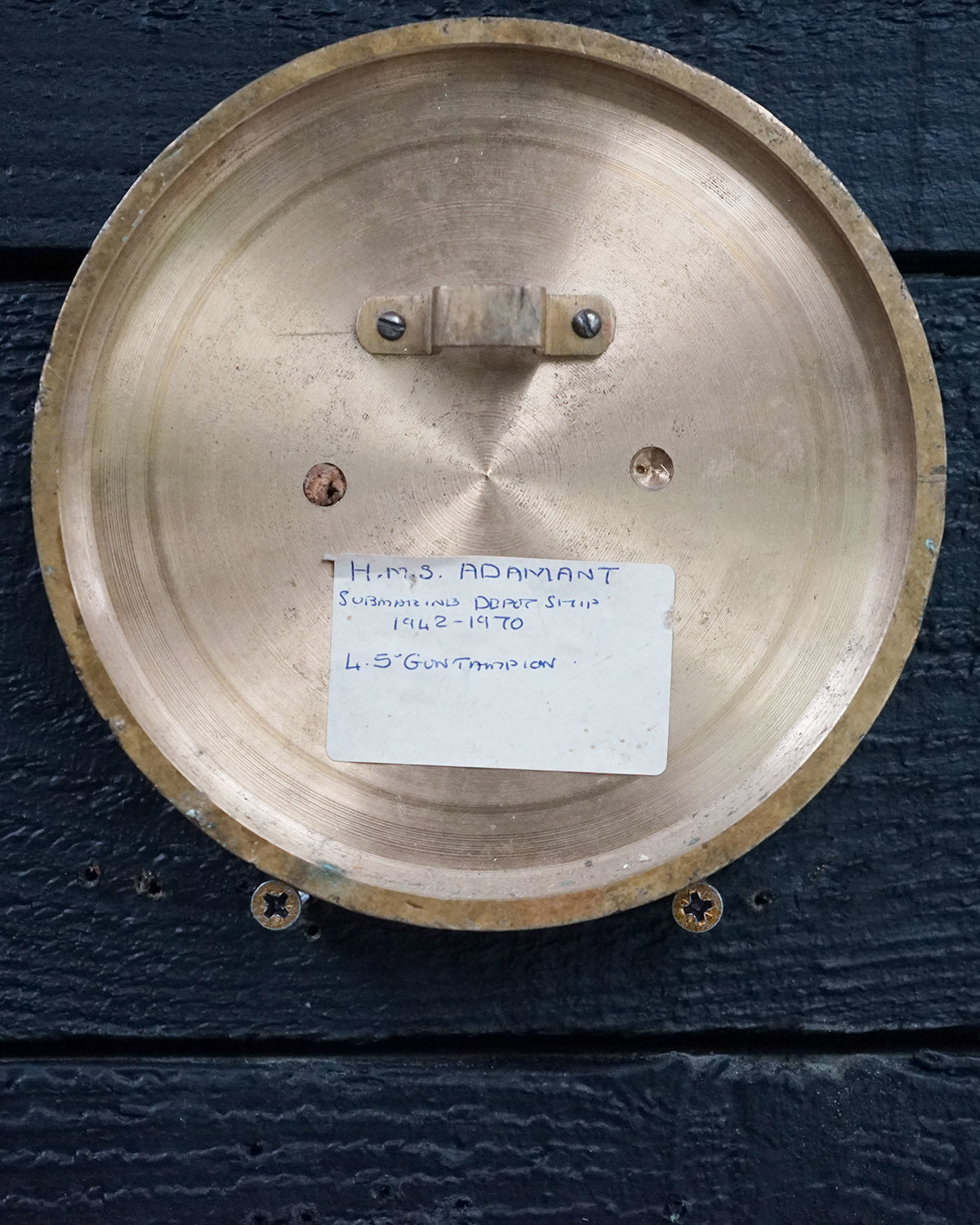 HMS Adamant Gun Tompion 1942 Trinity Marine
