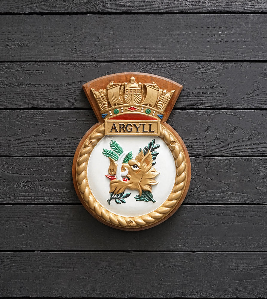 HMS Argyll Screen Badge - Spare Trinity Marine