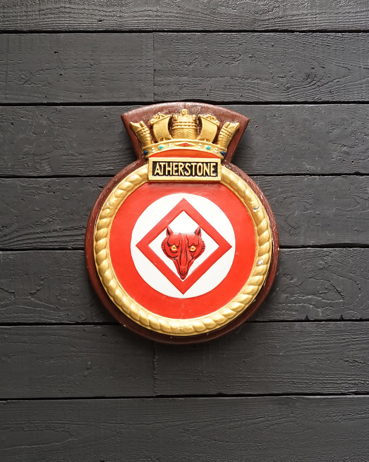 HMS Atherstone (M38) Minesweeper Screen Badge Trinity Marine