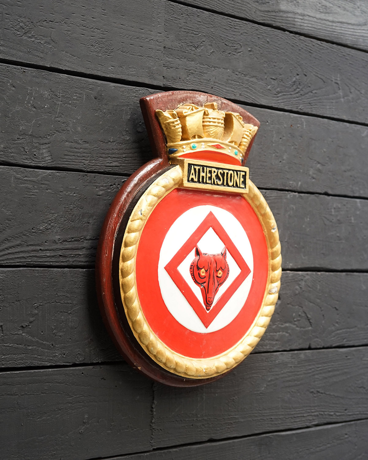 HMS Atherstone (M38) Minesweeper Screen Badge Trinity Marine