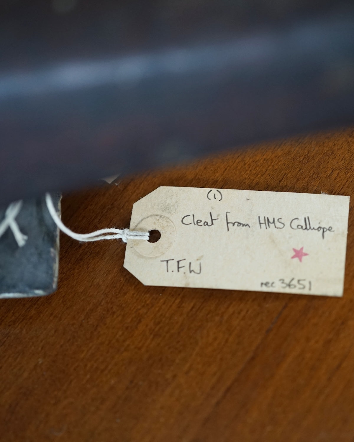 Large Teak Cleats Ex HMS Calliope 1914 Trinity Marine