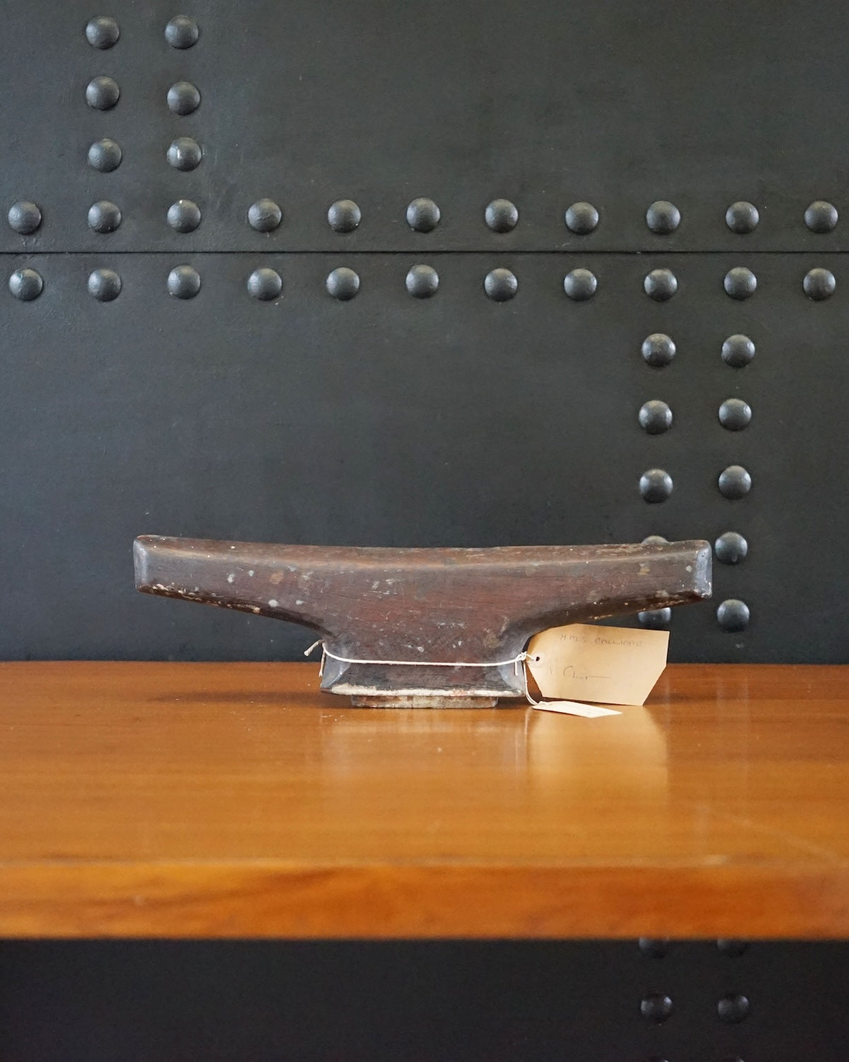 Large Teak Cleats Ex HMS Calliope 1914 Trinity Marine