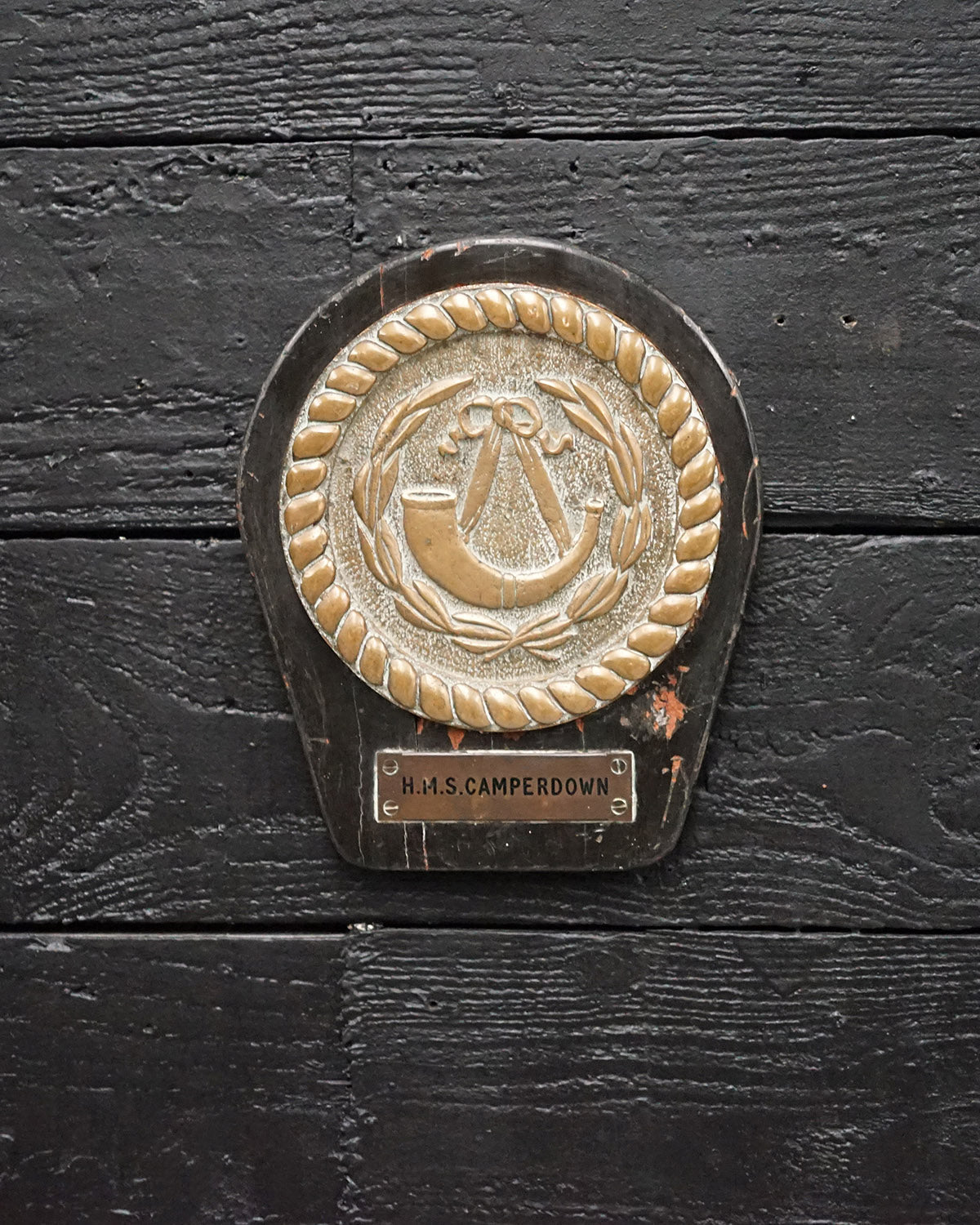 HMS Camperdown Boat Badge 1945 Trinity Marine