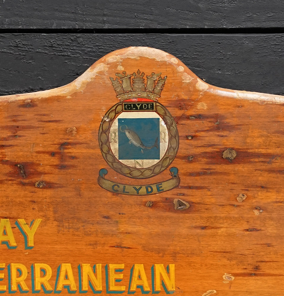 HMS Clyde Battle Honours Board Trinity Marine