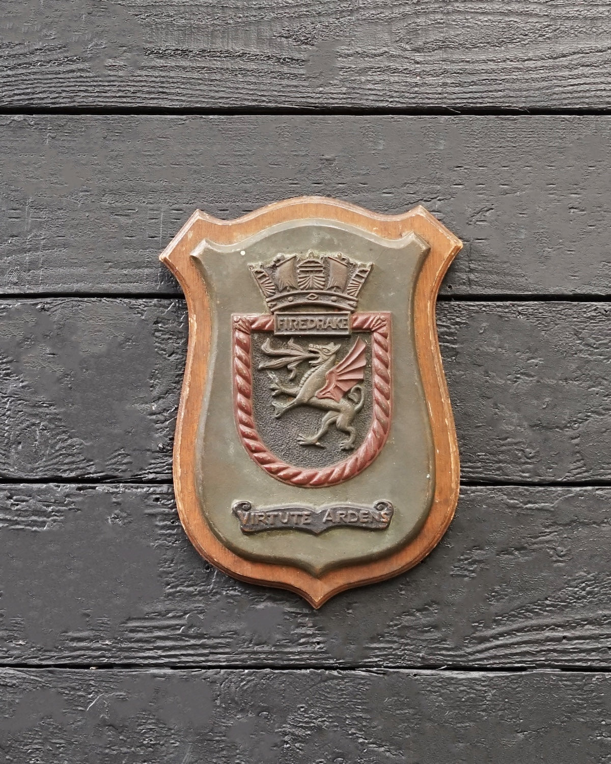 Large Official RN Commemorative Badge HMS Firedrake Trinity Marine