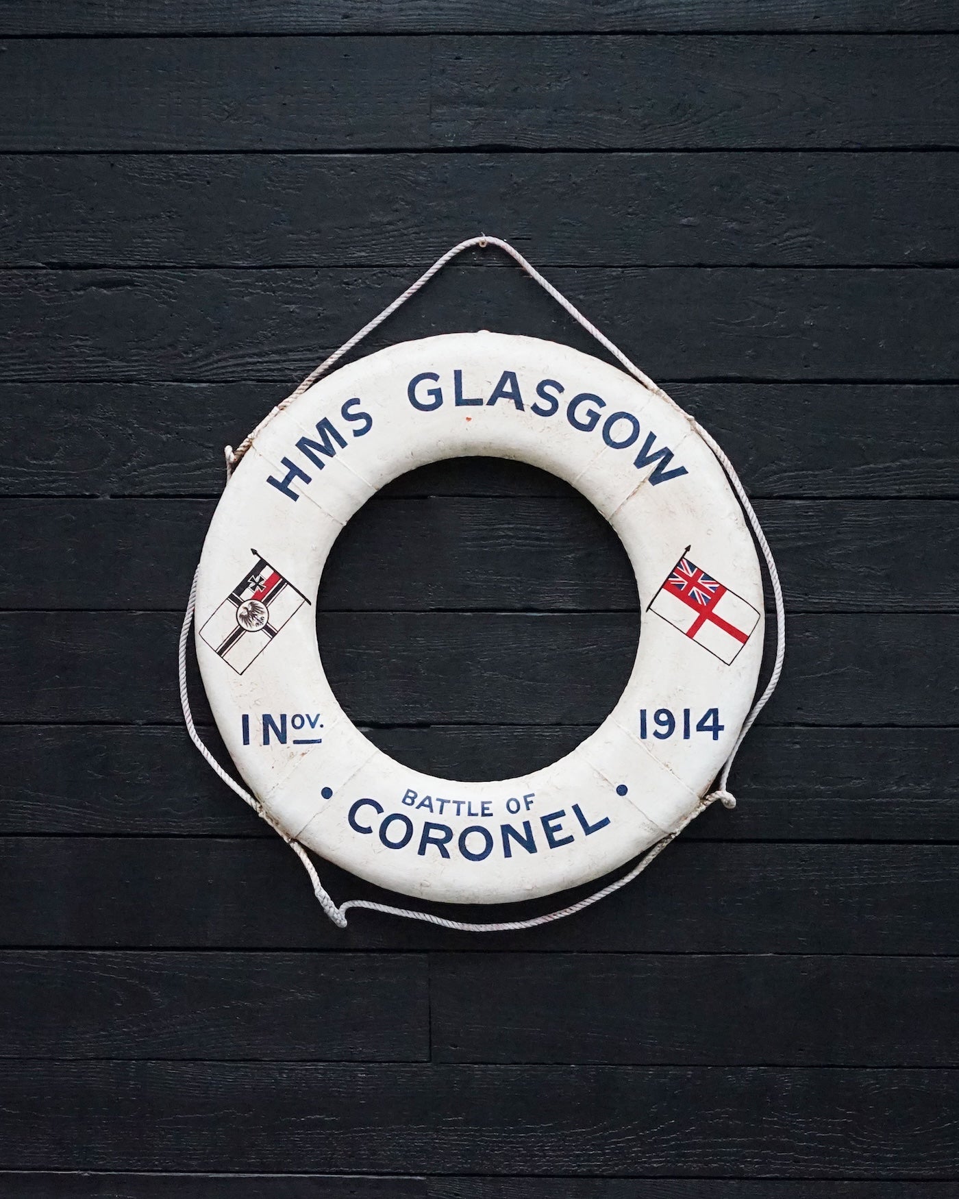 HMS Glasgow Commemorative Life Ring - Battle Of Coronel Trinity Marine