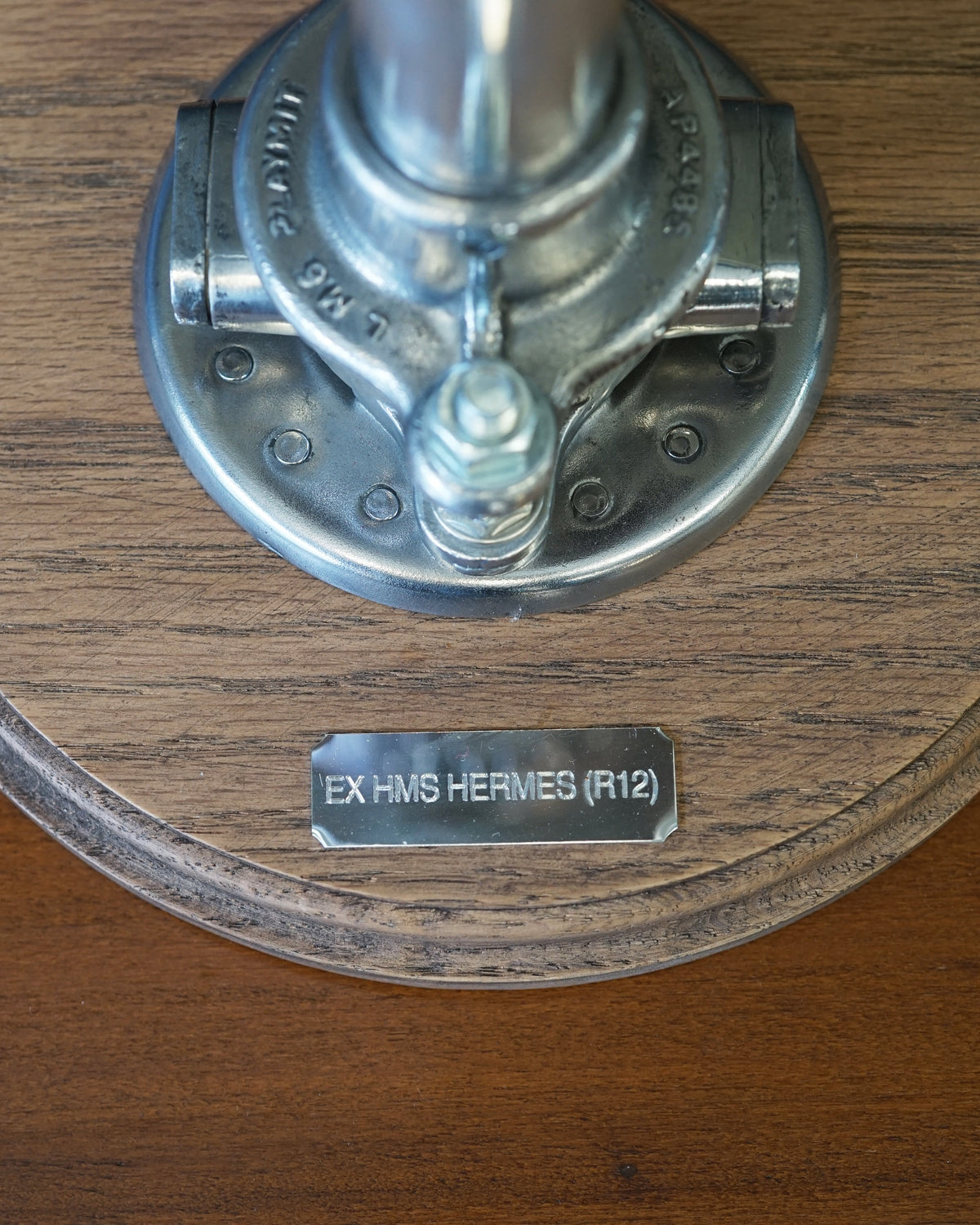 HMS Hermes (R12) Table Lamp - Tall Clear Glass