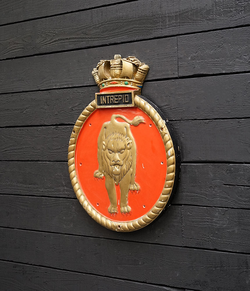 Huge HMS Intrepid (L11) Screen Badge Trinity Marine