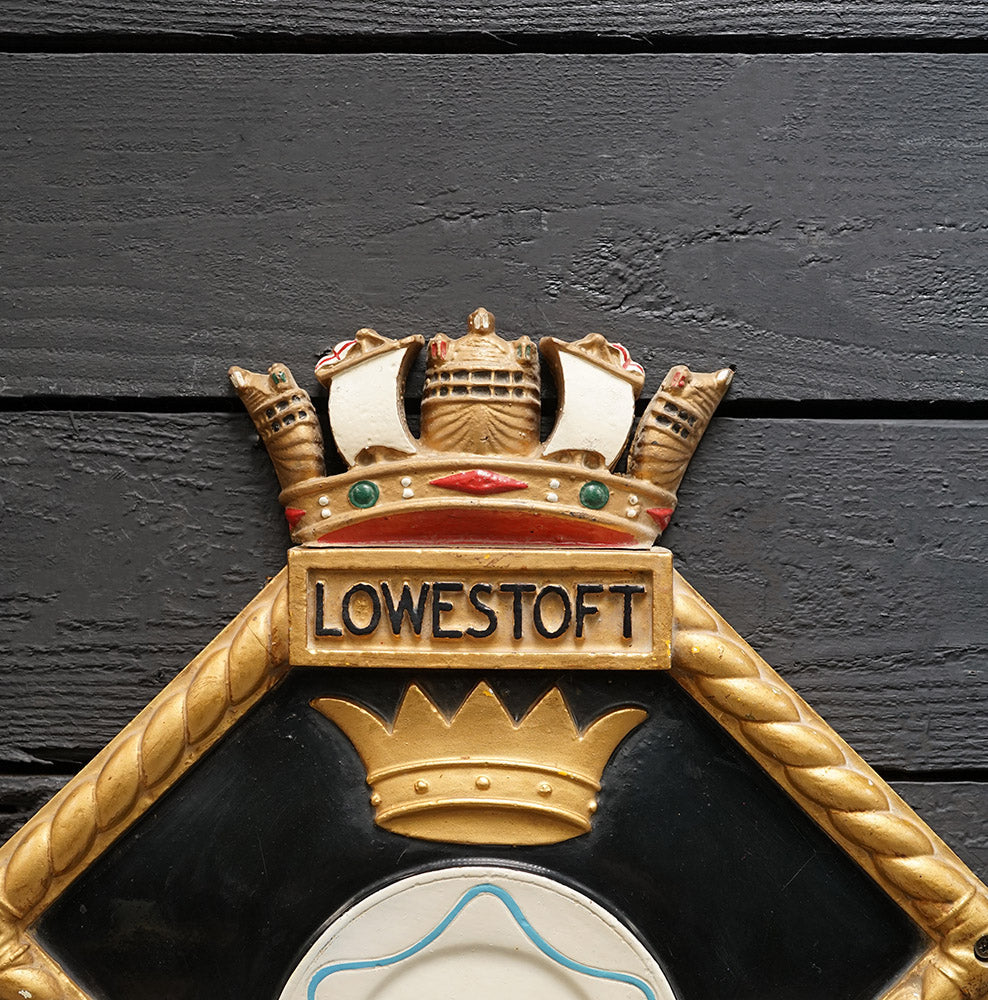 Huge HMS Lowestoft Wardroom Badge Trinity Marine