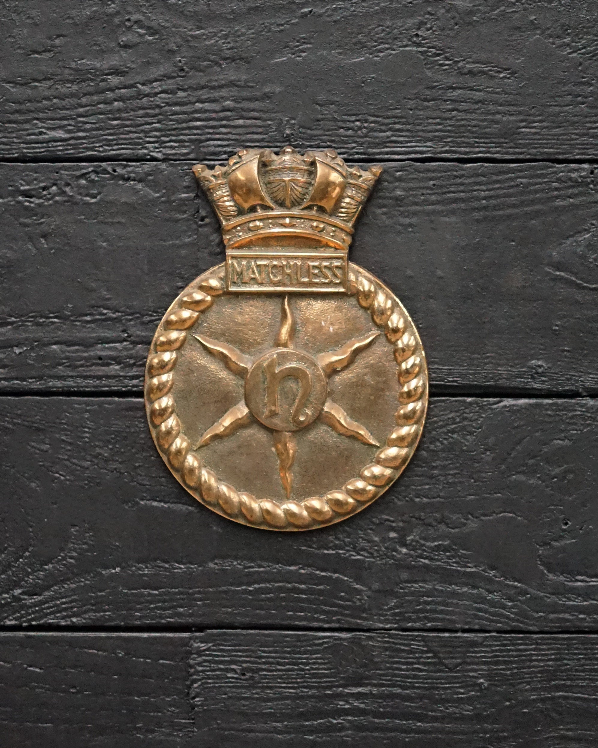 HMS Matchless Wardroom Badge 1939 Trinity Marine
