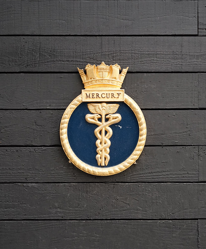 Large HMS Mercury Gate Badge Trinity Marine