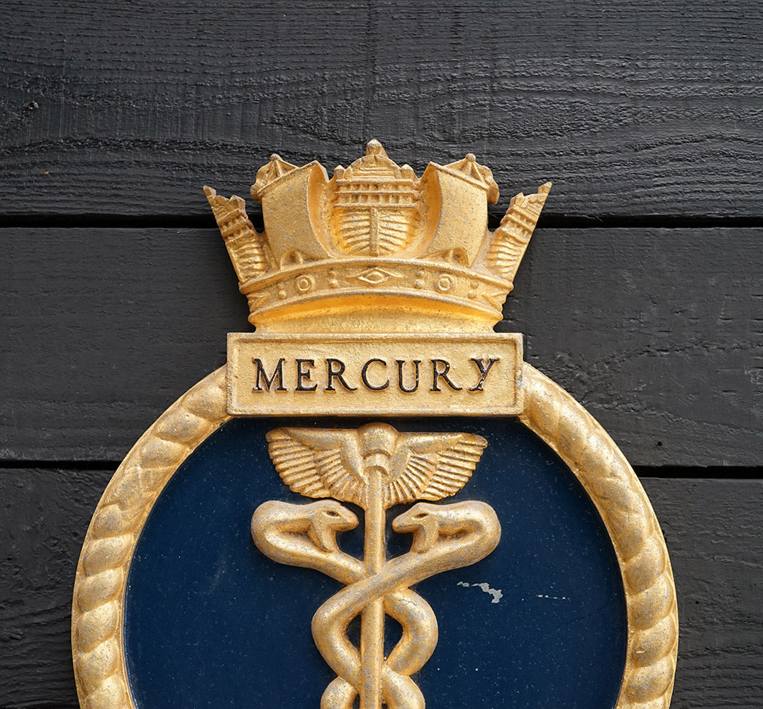 Large HMS Mercury Gate Badge Trinity Marine