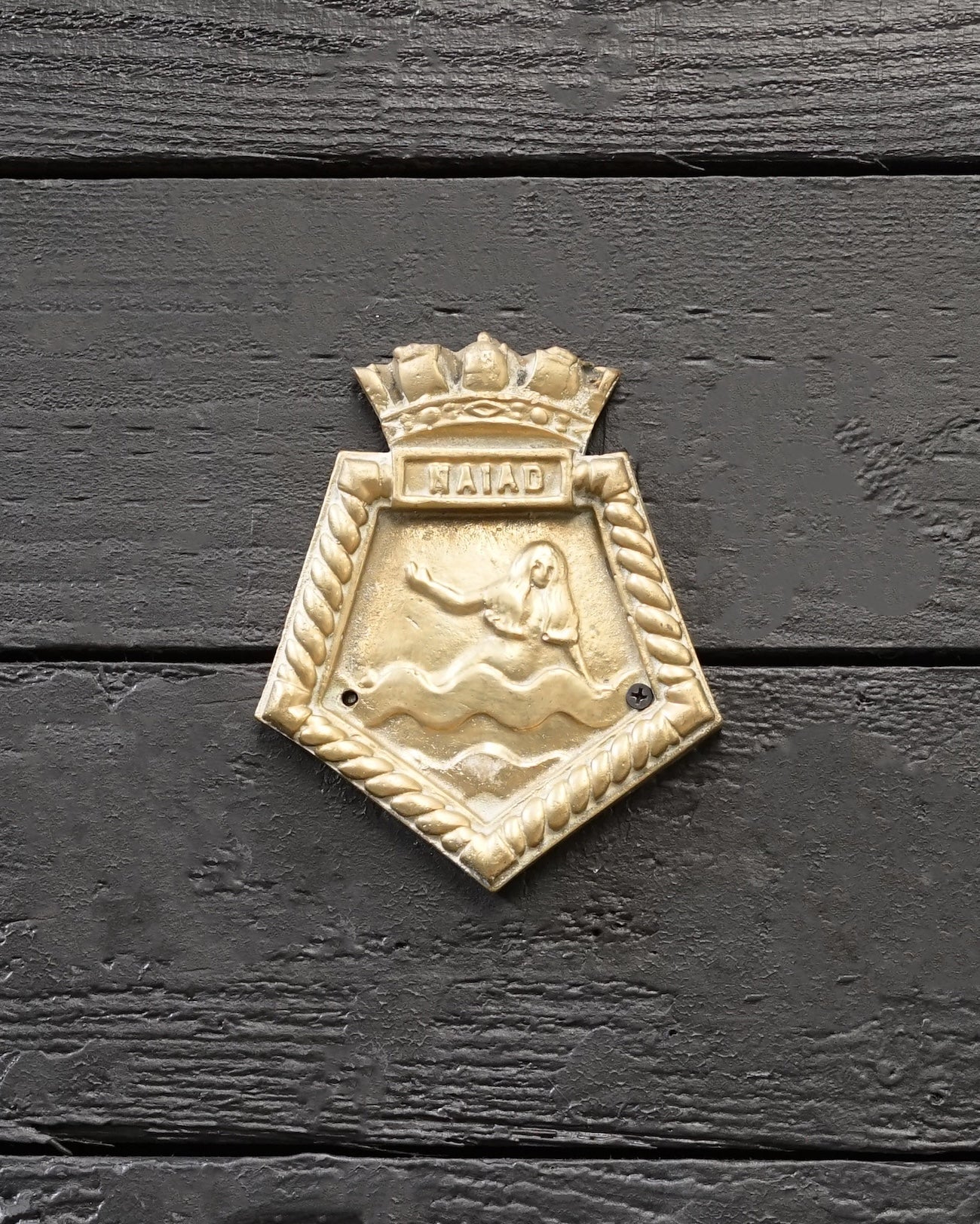 HMS Naiad Boat Badge Trinity Marine