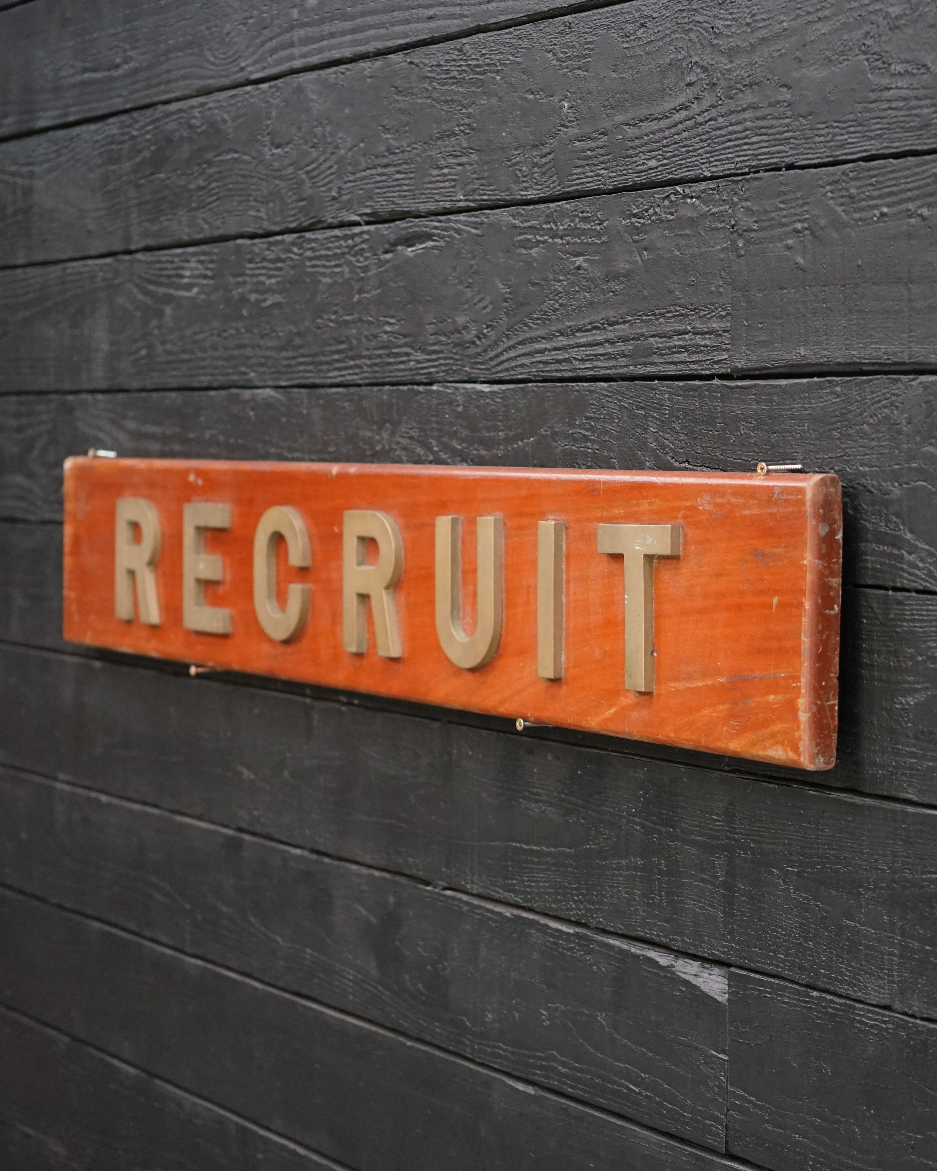 HMS Recruit (D05) Ships Nameboard Trinity Marine