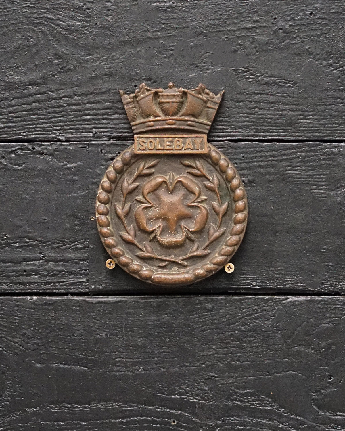 HMS Solebay Wardroom Badge - 1945 Trinity Marine