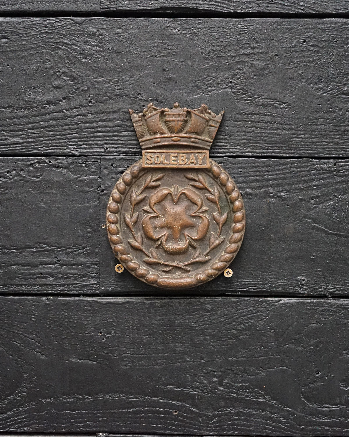 HMS Solebay Wardroom Badge - 1945 Trinity Marine