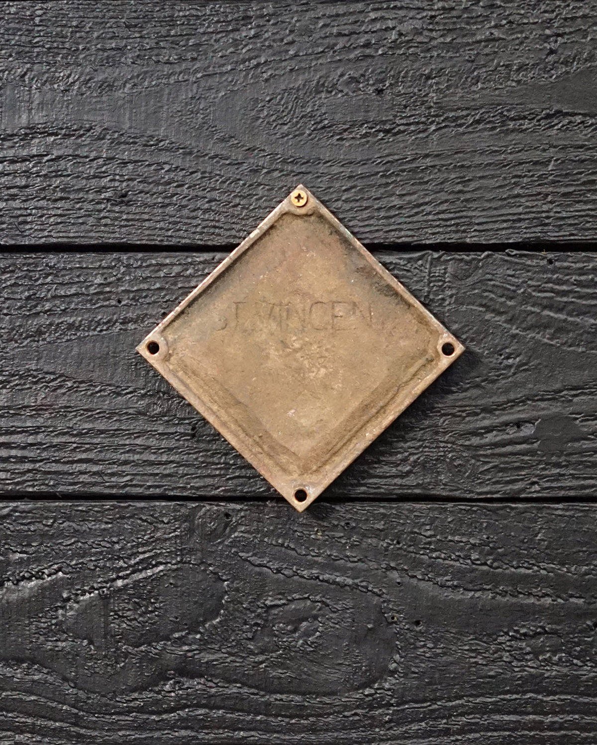 HMS St Vincent Boat Badge 1927 Brass