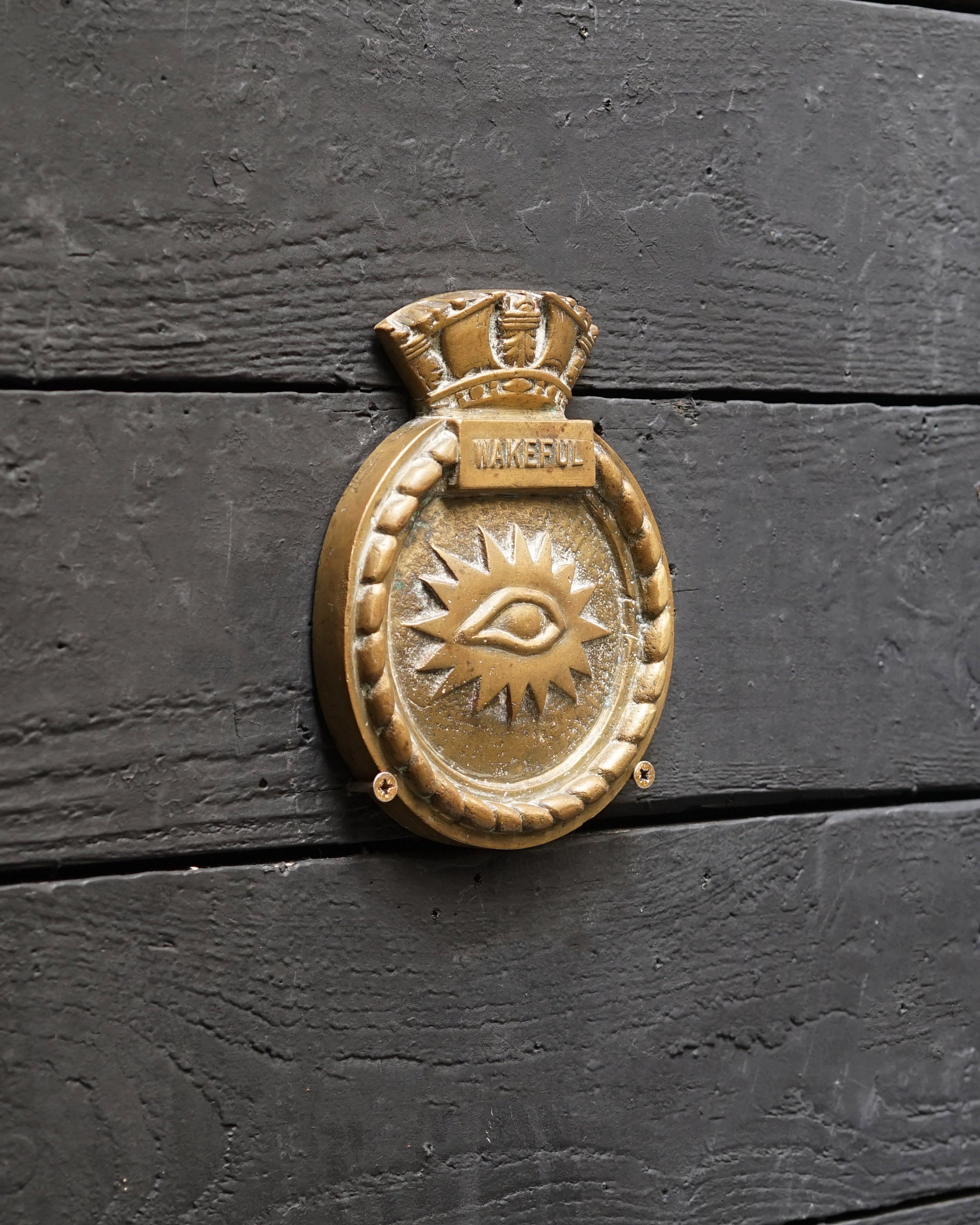 HMS Wakeful 'A' Gun Tompion Crest Trinity Marine