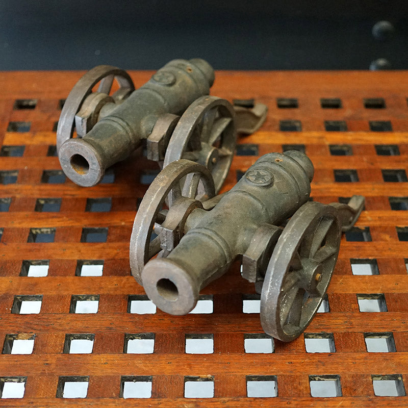 Handsome Ornamental Pair of Field Cannons Trinity Marine