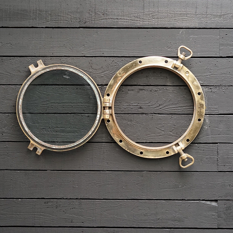 Huge 21” Brass Opening Ships Porthole - MV Stella Oceanis Trinity Marine