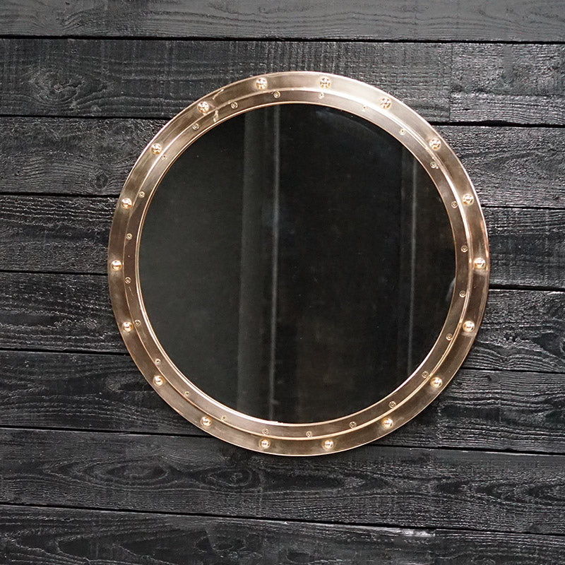 Huge US Navy Bronze Porthole Mirror - 28in Trinity Marine