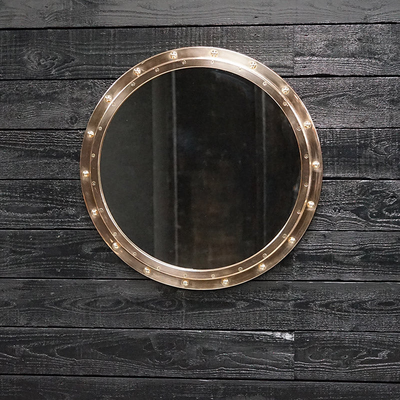 Huge US Navy Bronze Porthole Mirror - 28in Trinity Marine